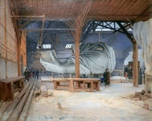 Arm construction of Statue of Liberty